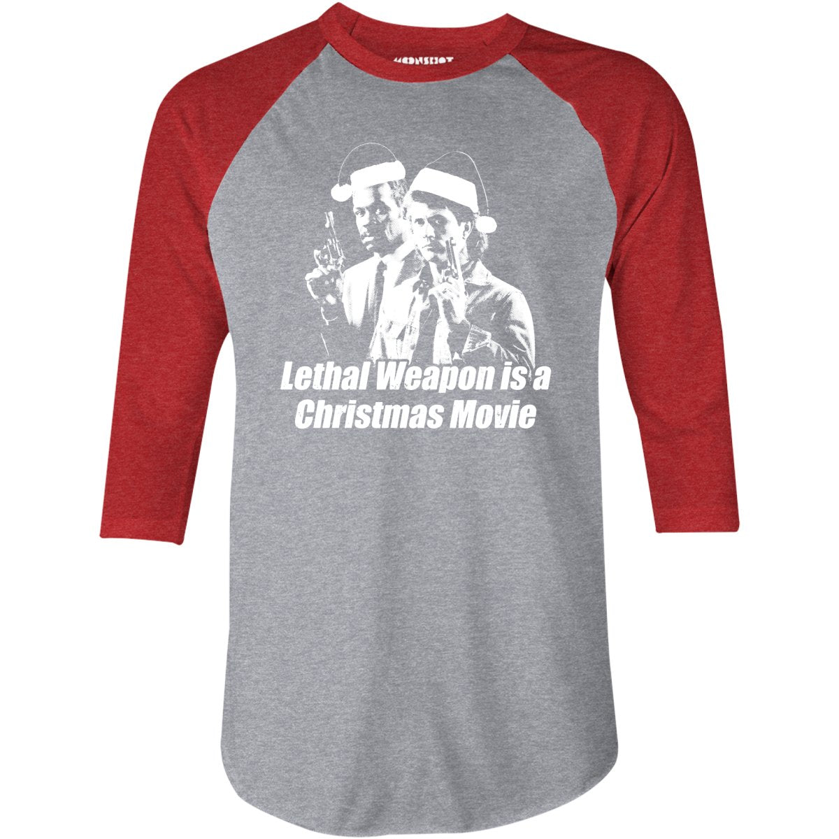 Lethal Weapon Christmas - 3/4 Sleeve Raglan