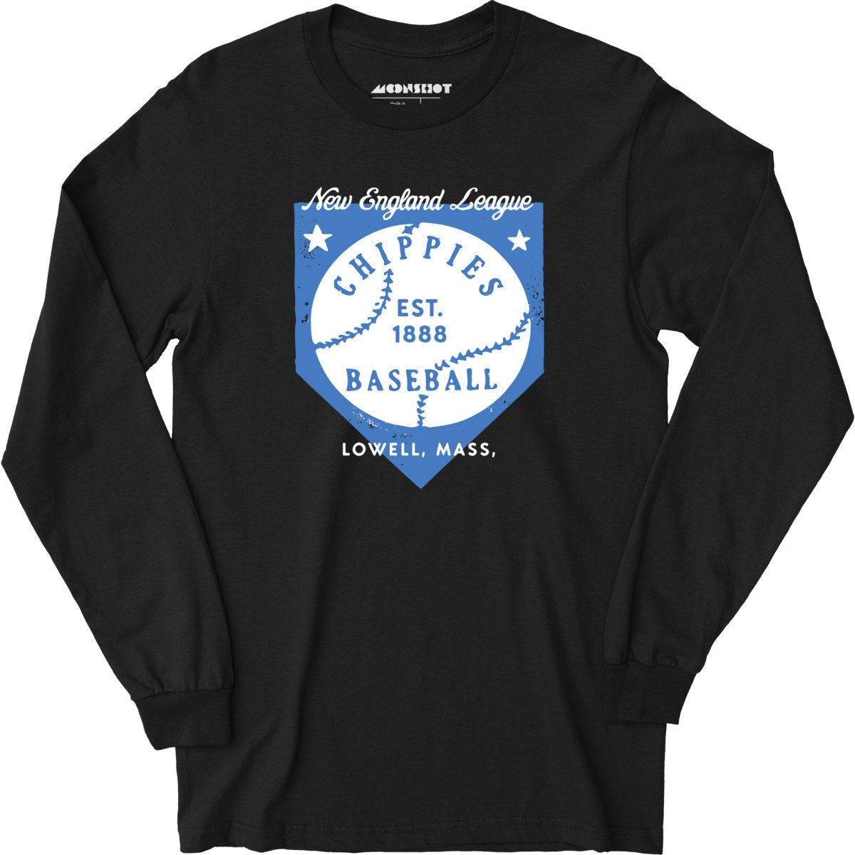 Lowell Chippies - Massachusetts - Vintage Defunct Baseball Teams - Long Sleeve