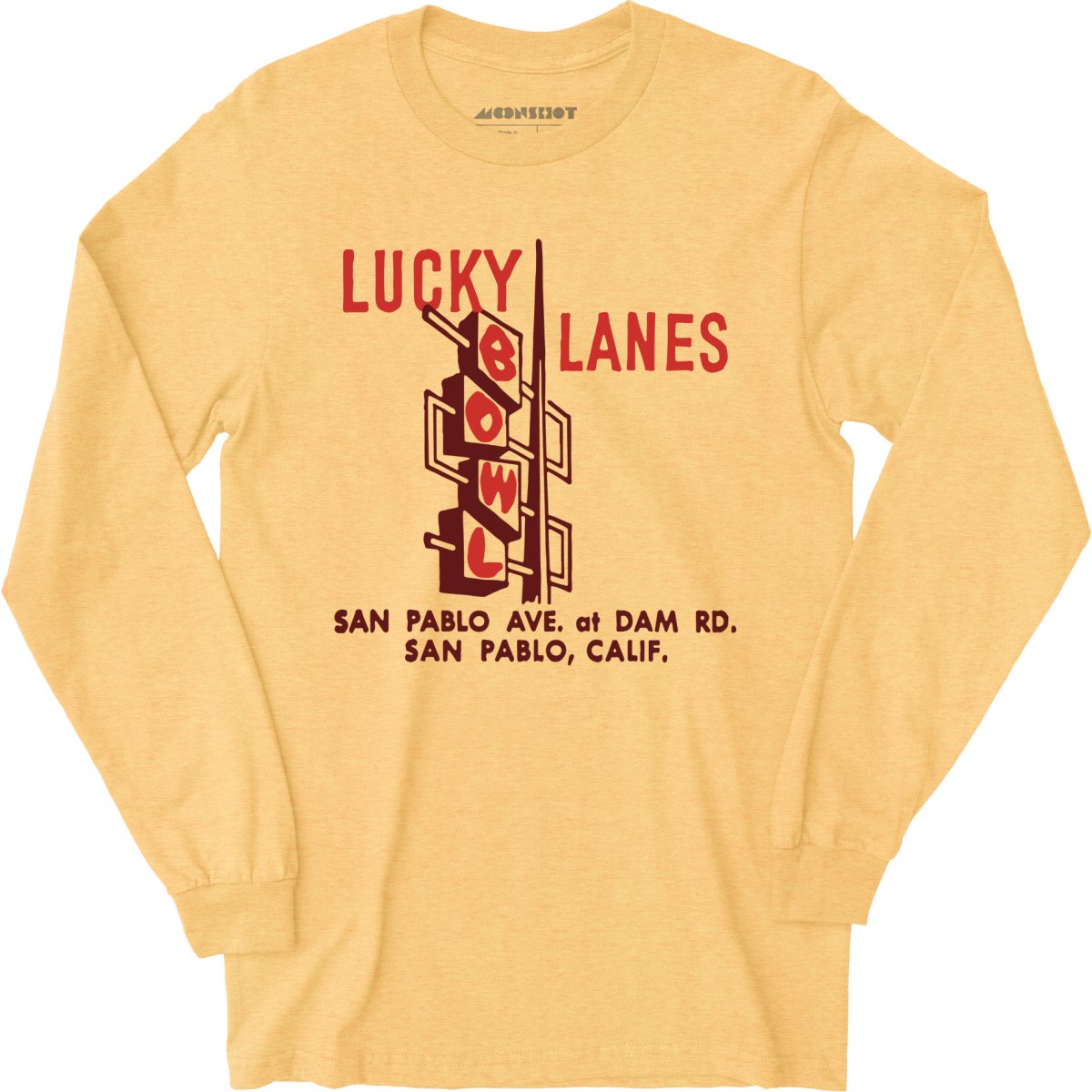 Lucky Lanes - San Pablo, CA - Vintage Bowling Alley - Long Sleeve