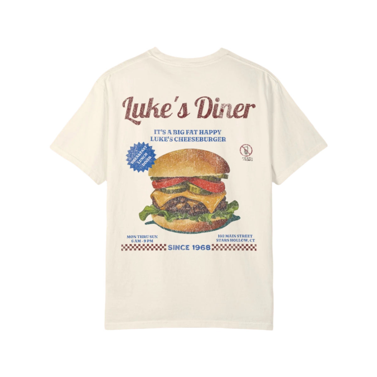 Luke's Diner Retro Cheeseburger Tee