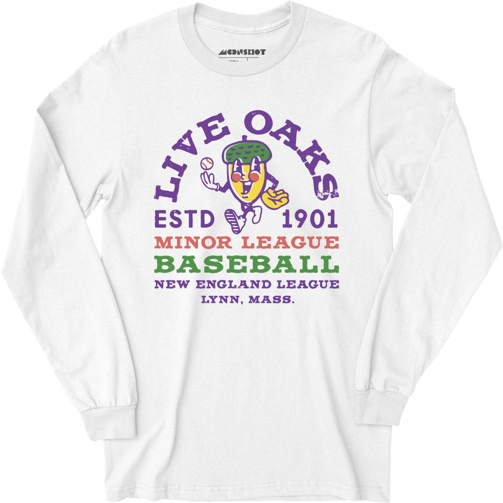 Lynn Live Oaks - Massachusetts - Vintage Defunct Baseball Teams - Long Sleeve