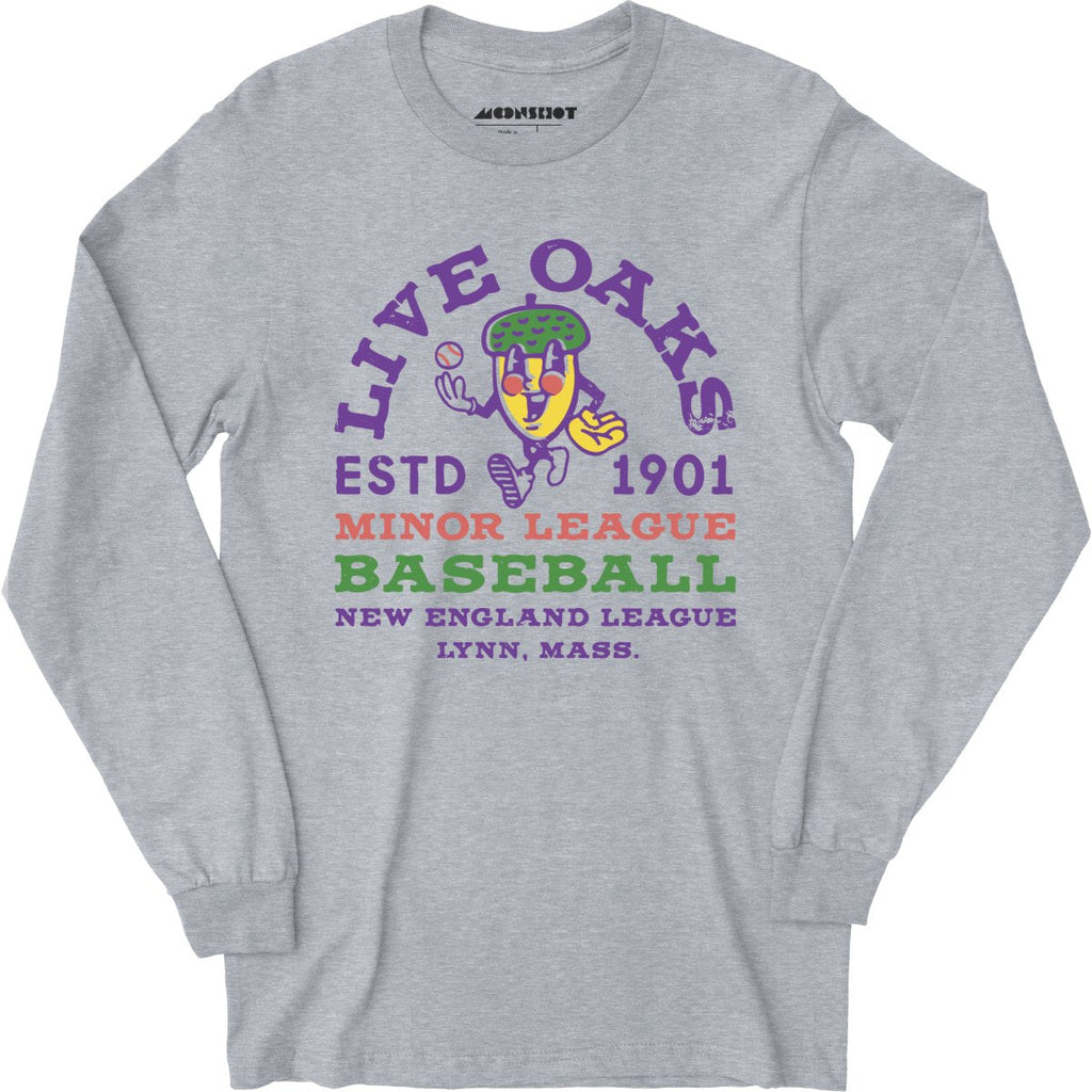 Lynn Live Oaks - Massachusetts - Vintage Defunct Baseball Teams - Long Sleeve