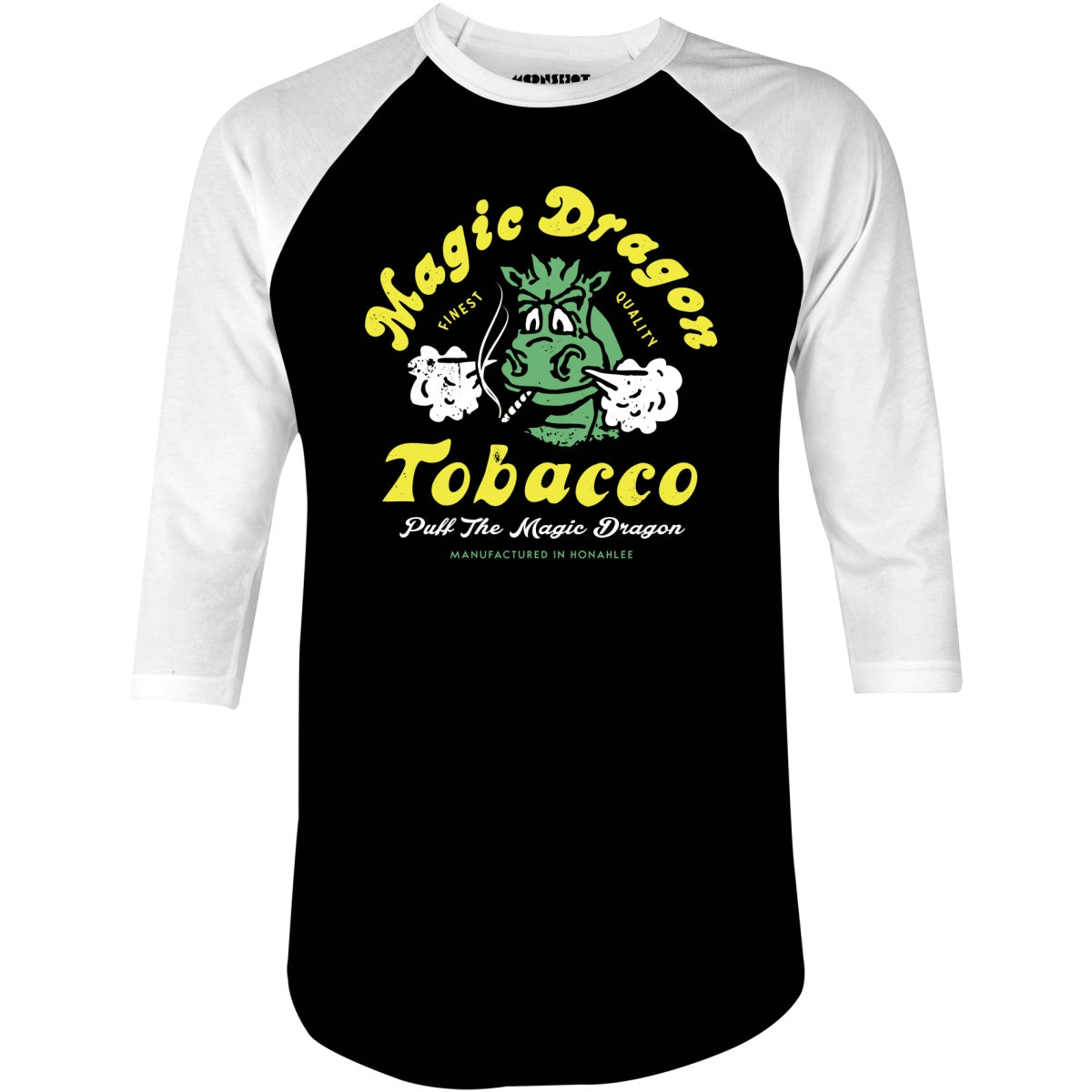 Magic Dragon Tobacco - 3/4 Sleeve Raglan