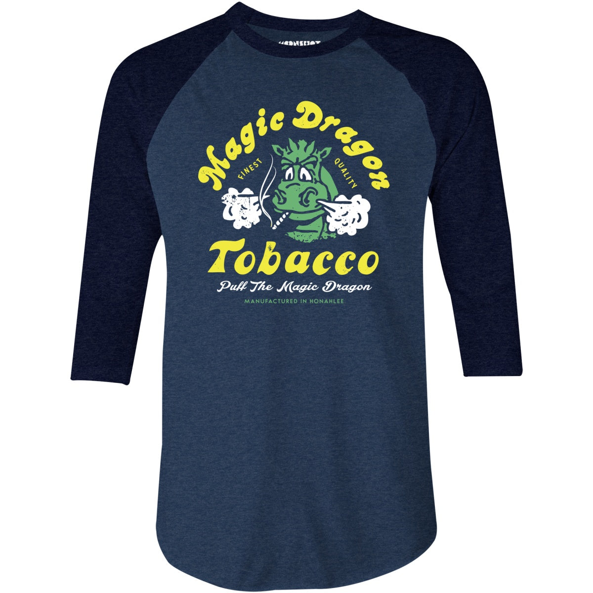 Magic Dragon Tobacco - 3/4 Sleeve Raglan