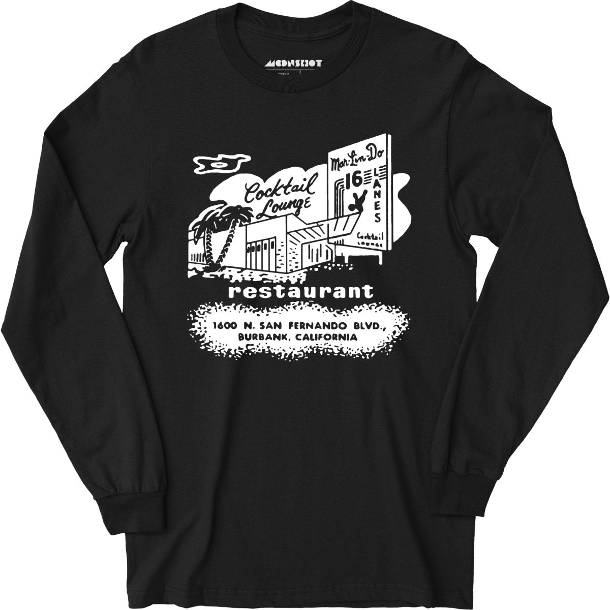 Mar-Lin-Do Lanes - Burbank, CA - Vintage Bowling Alley - Long Sleeve