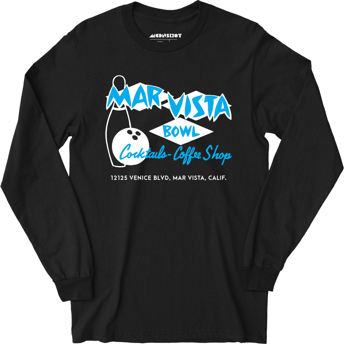 Mar Vista Bowl - Los Angeles, CA - Vintage Bowling Alley - Long Sleeve