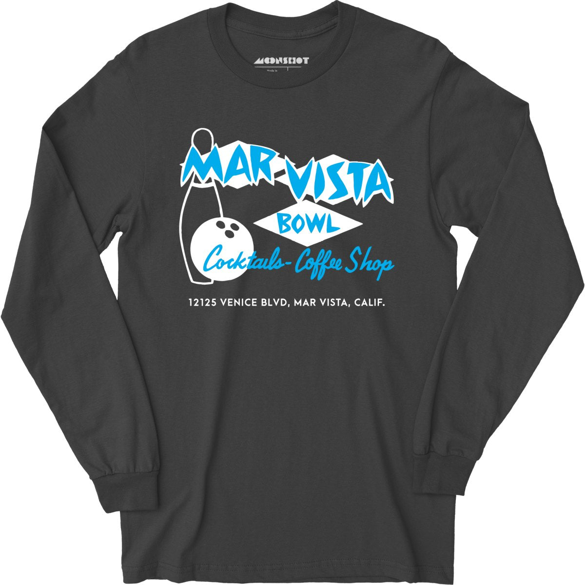 Mar Vista Bowl - Los Angeles, CA - Vintage Bowling Alley - Long Sleeve