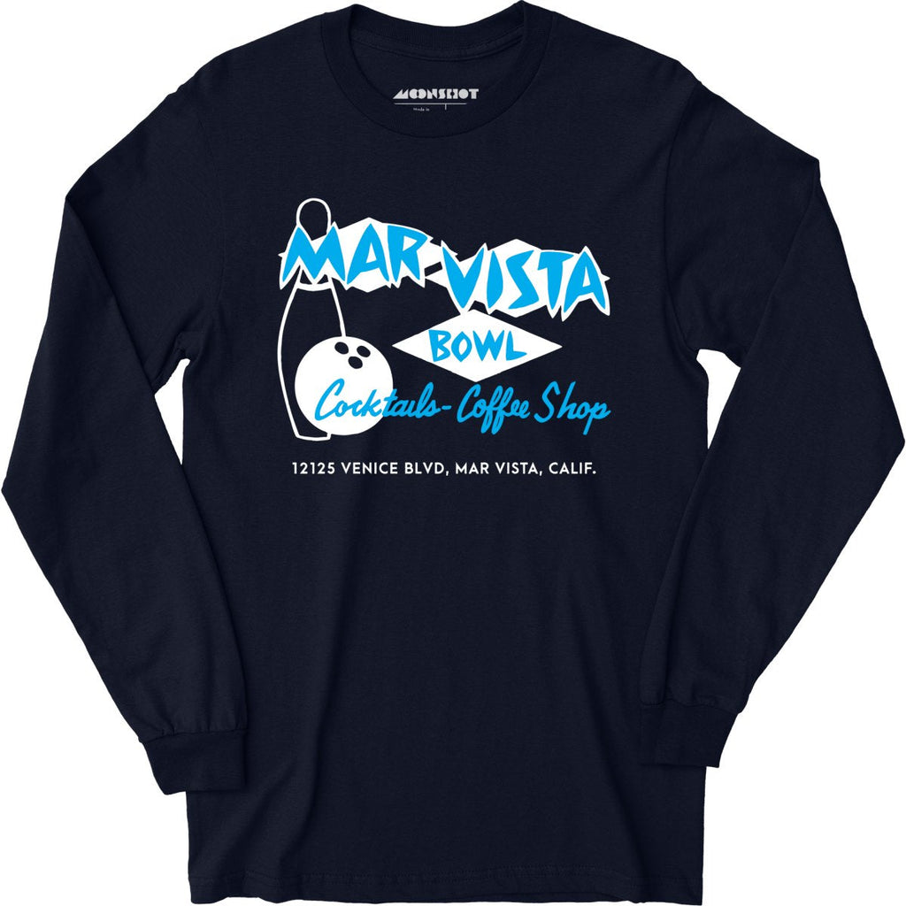 Mar Vista Bowl - Los Angeles, CA - Vintage Bowling Alley - Long Sleeve