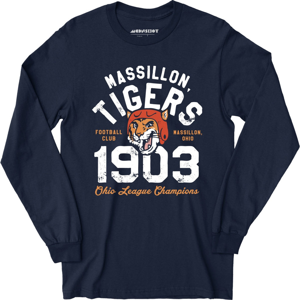 Massillon Tigers - Ohio - Vintage Defunct Football Teams - Long Sleeve