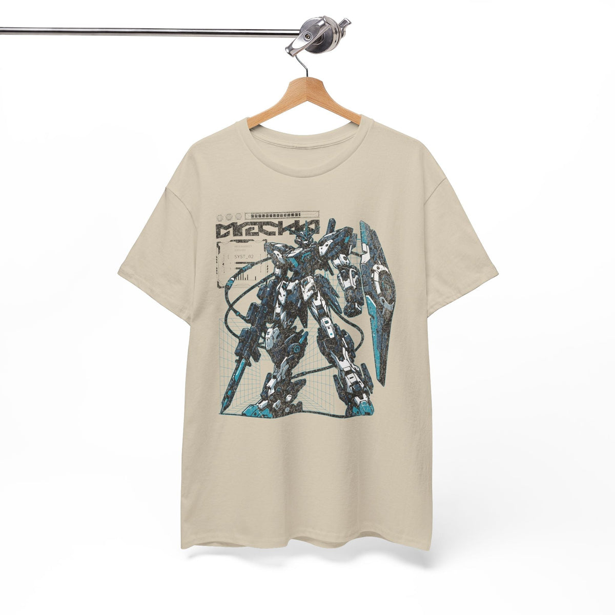 Mecha Vintage Anime Graphic Tee.