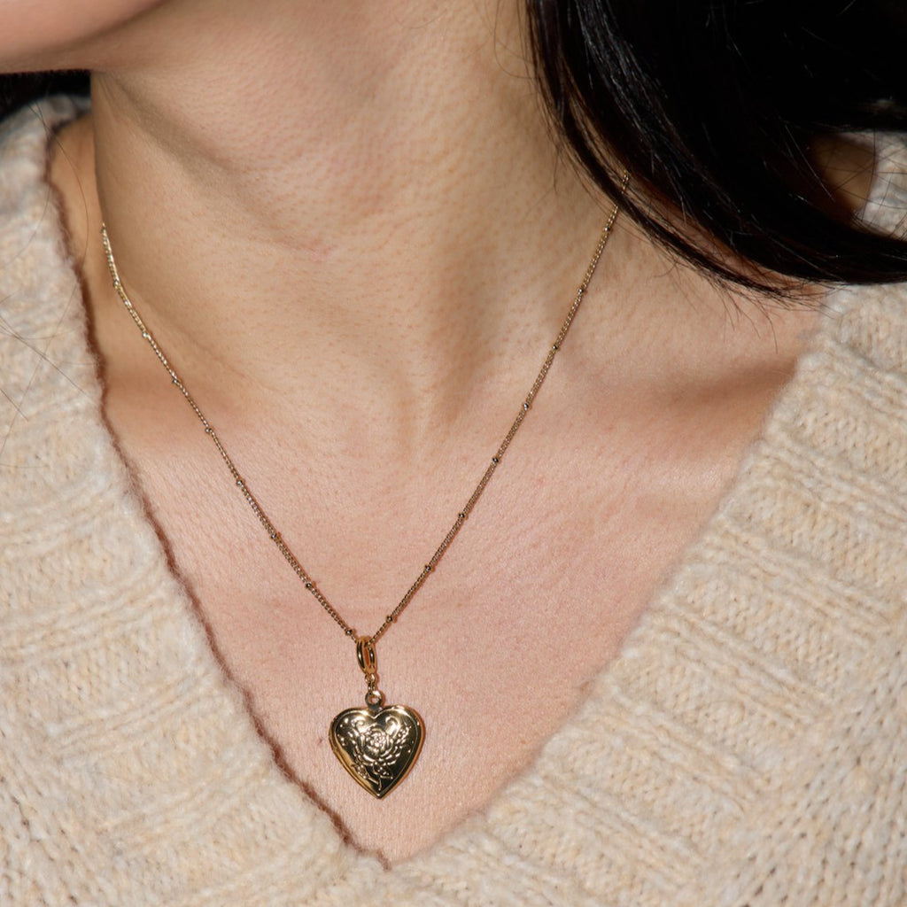 Gold Medium Heart Locket