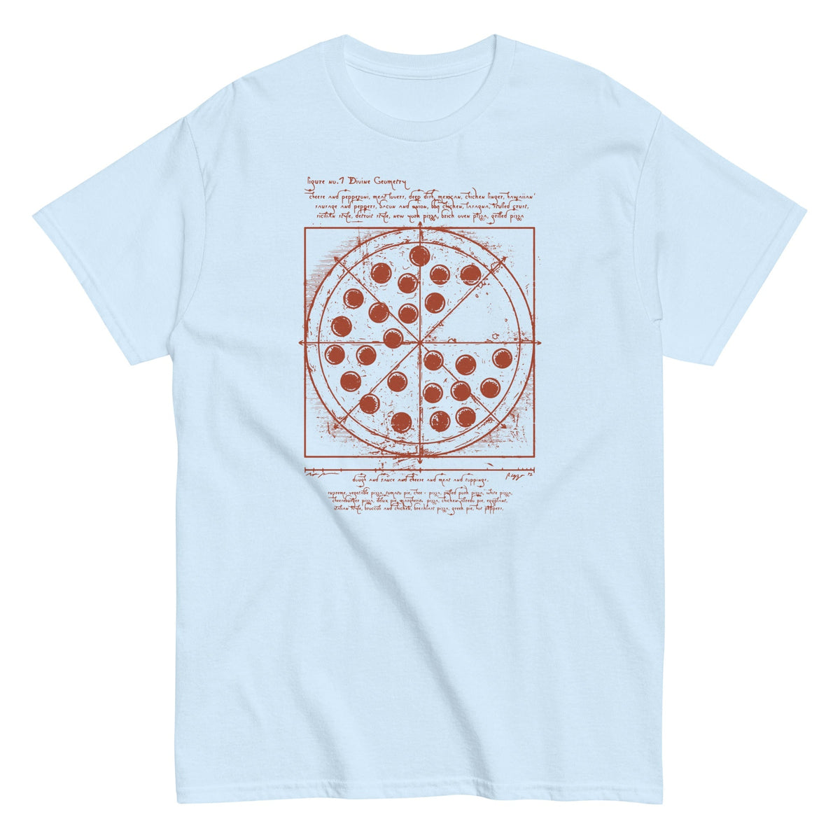 Vitruvian Pizza Men's Classic Tee