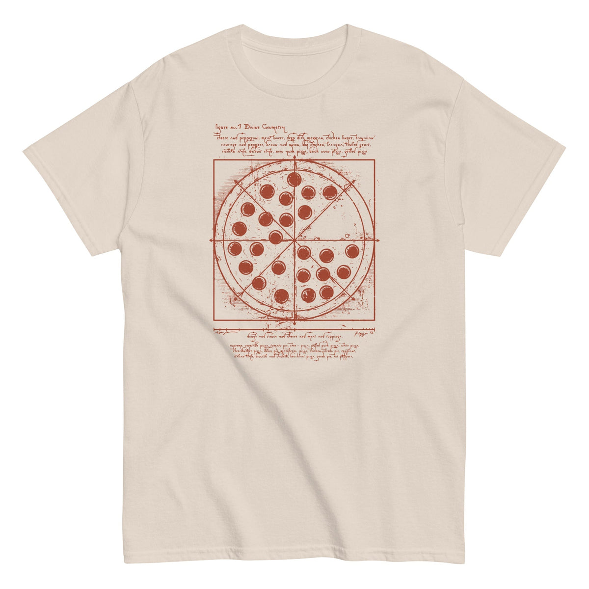 Vitruvian Pizza Men's Classic Tee