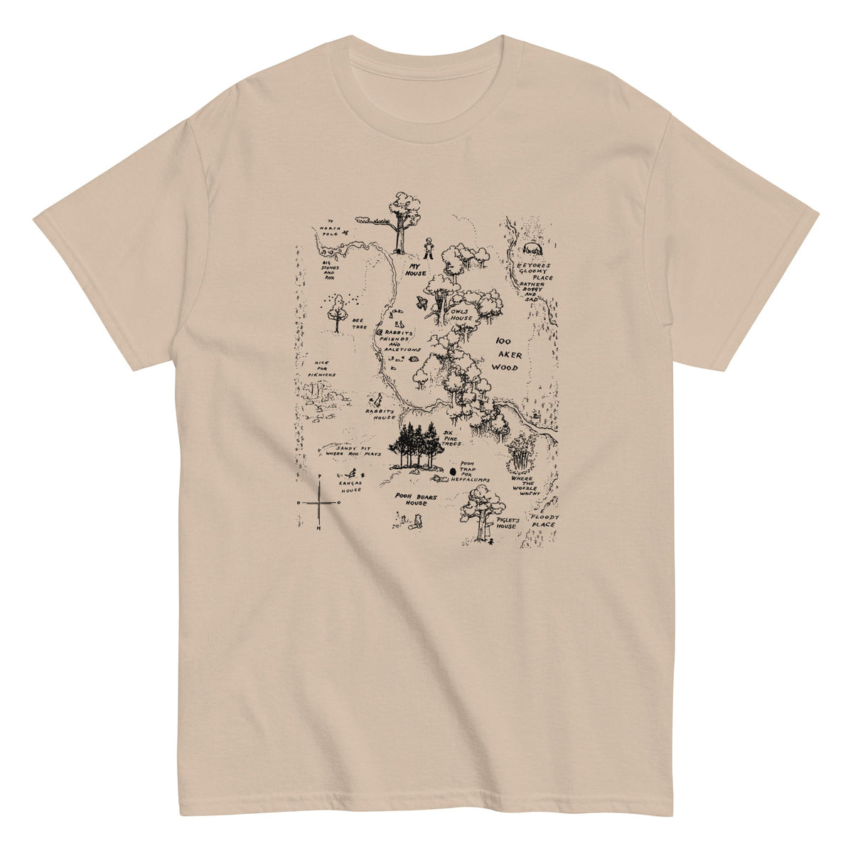 100 Acre Map Men's Classic Tee