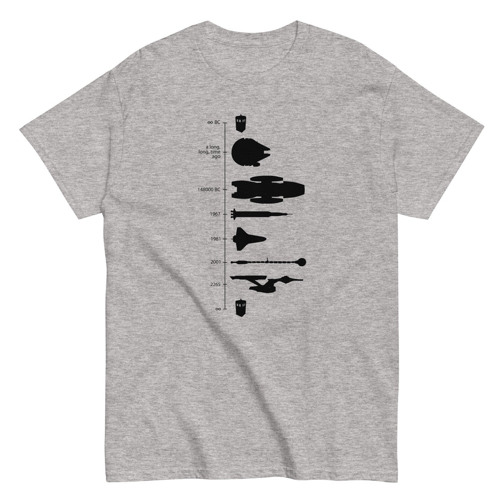 Space Ship Timeline Men's Classic Tee