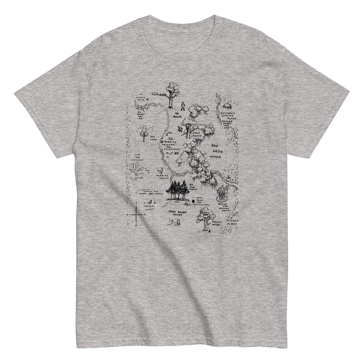 100 Acre Map Men's Classic Tee