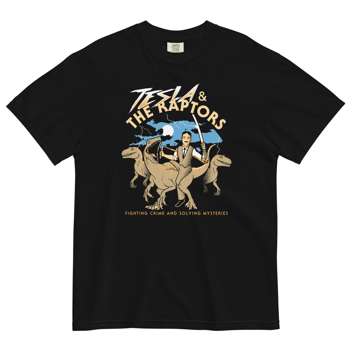Tesla & The Raptors Men's Relaxed Fit Tee