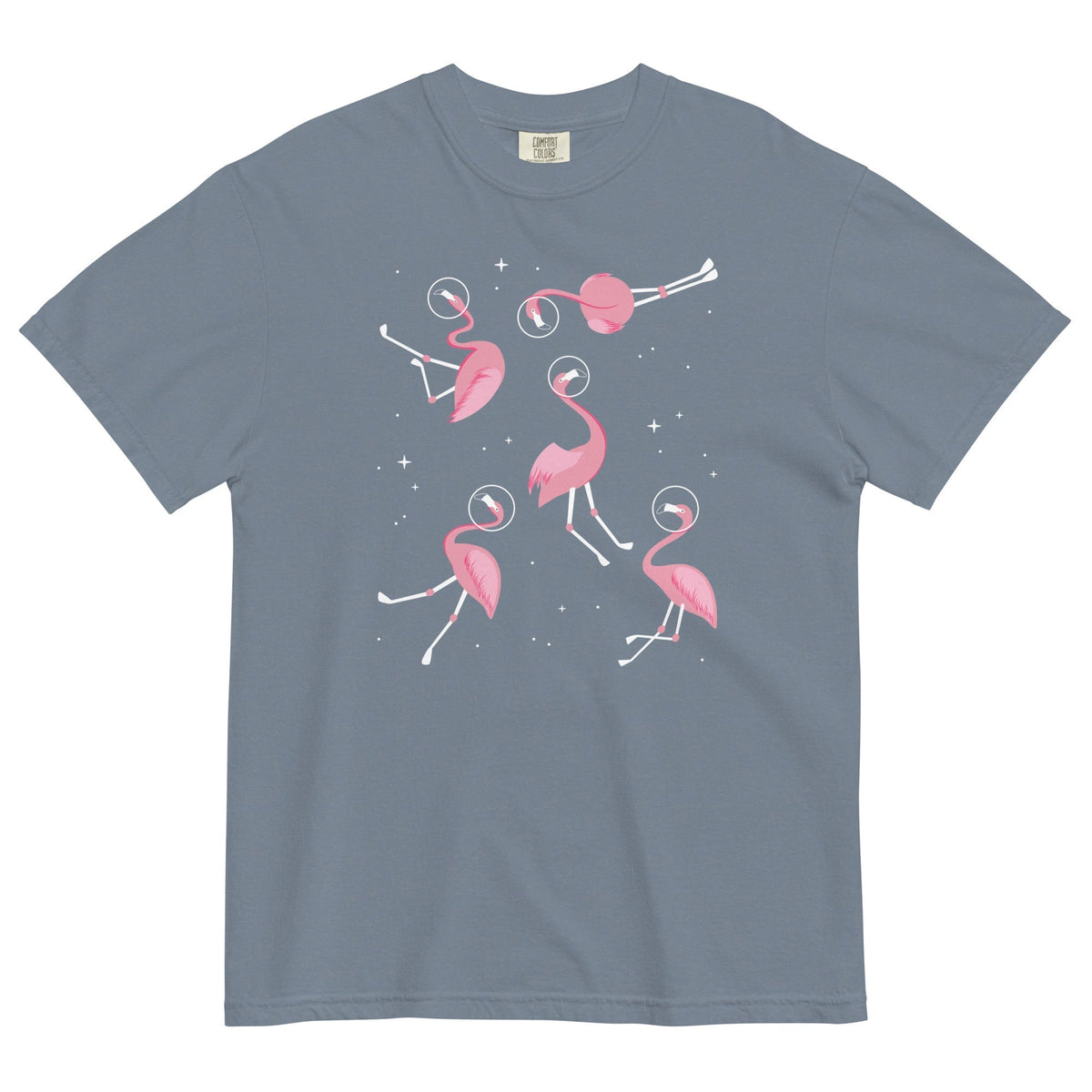 Flamingos In Space Men's Relaxed Fit Tee