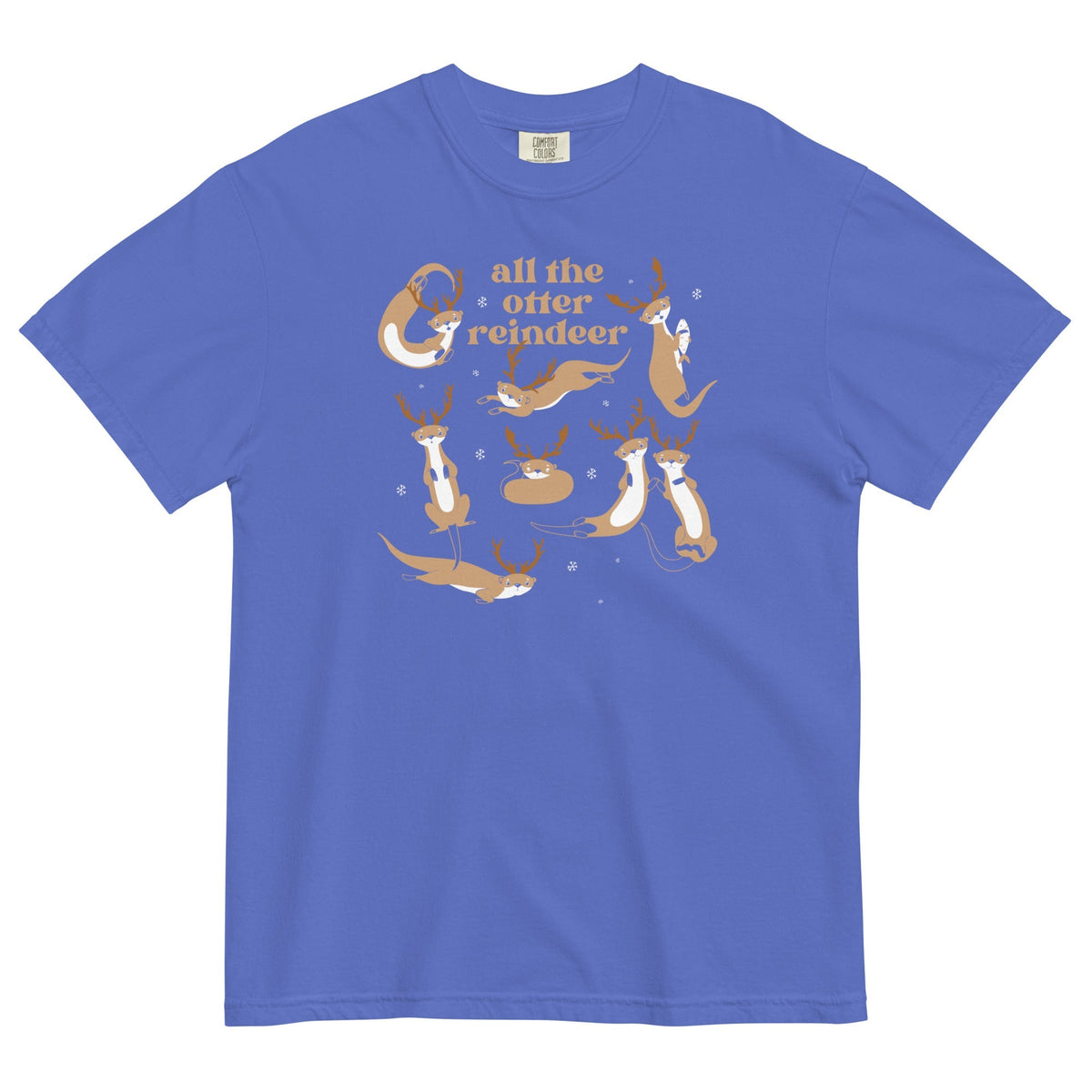 All The Otter Reindeer Men's Relaxed Fit Tee