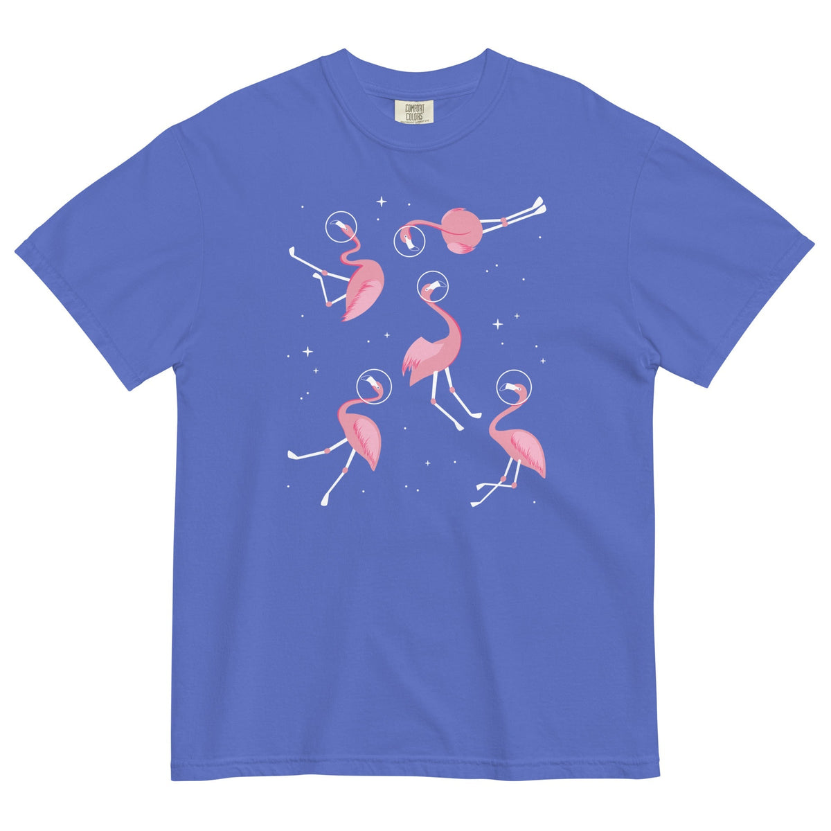 Flamingos In Space Men's Relaxed Fit Tee