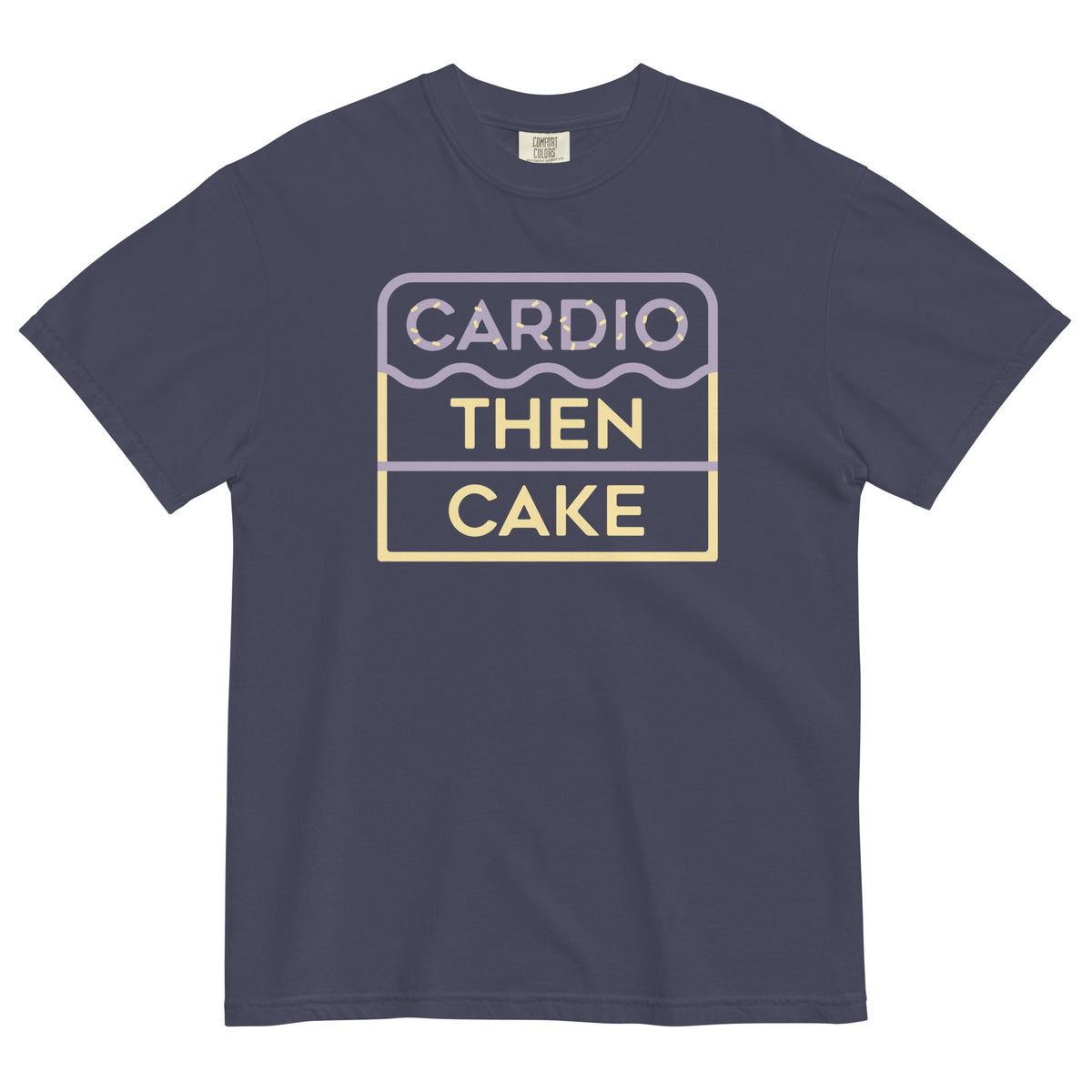 Cardio Then Cake Men's Relaxed Fit Tee