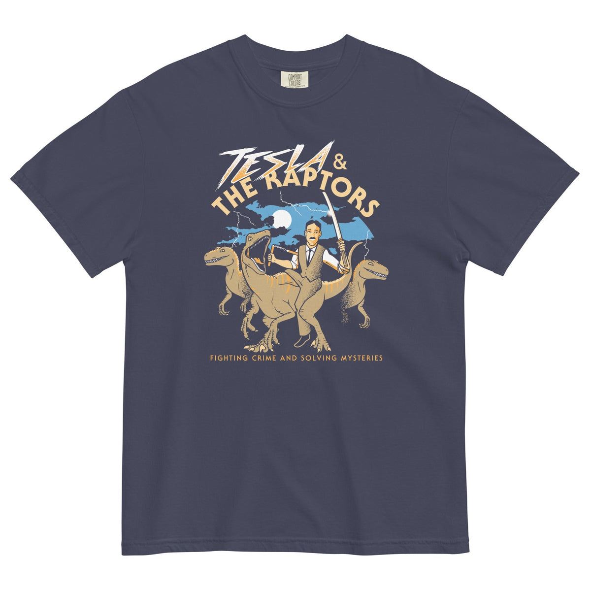 Tesla & The Raptors Men's Relaxed Fit Tee