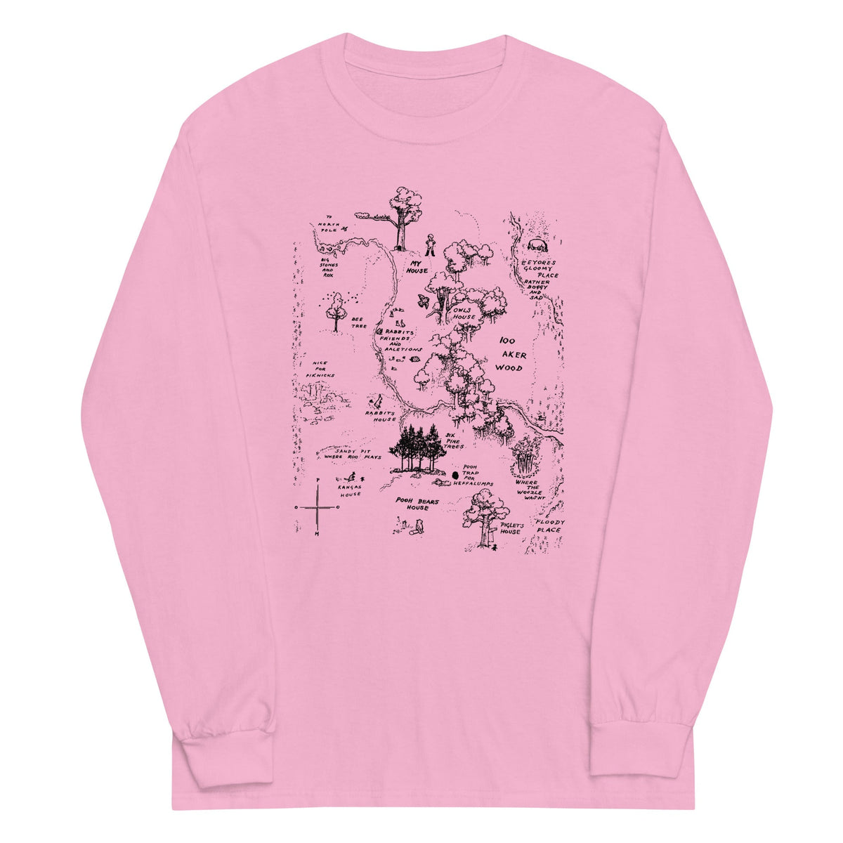 100 Acre Map Unisex