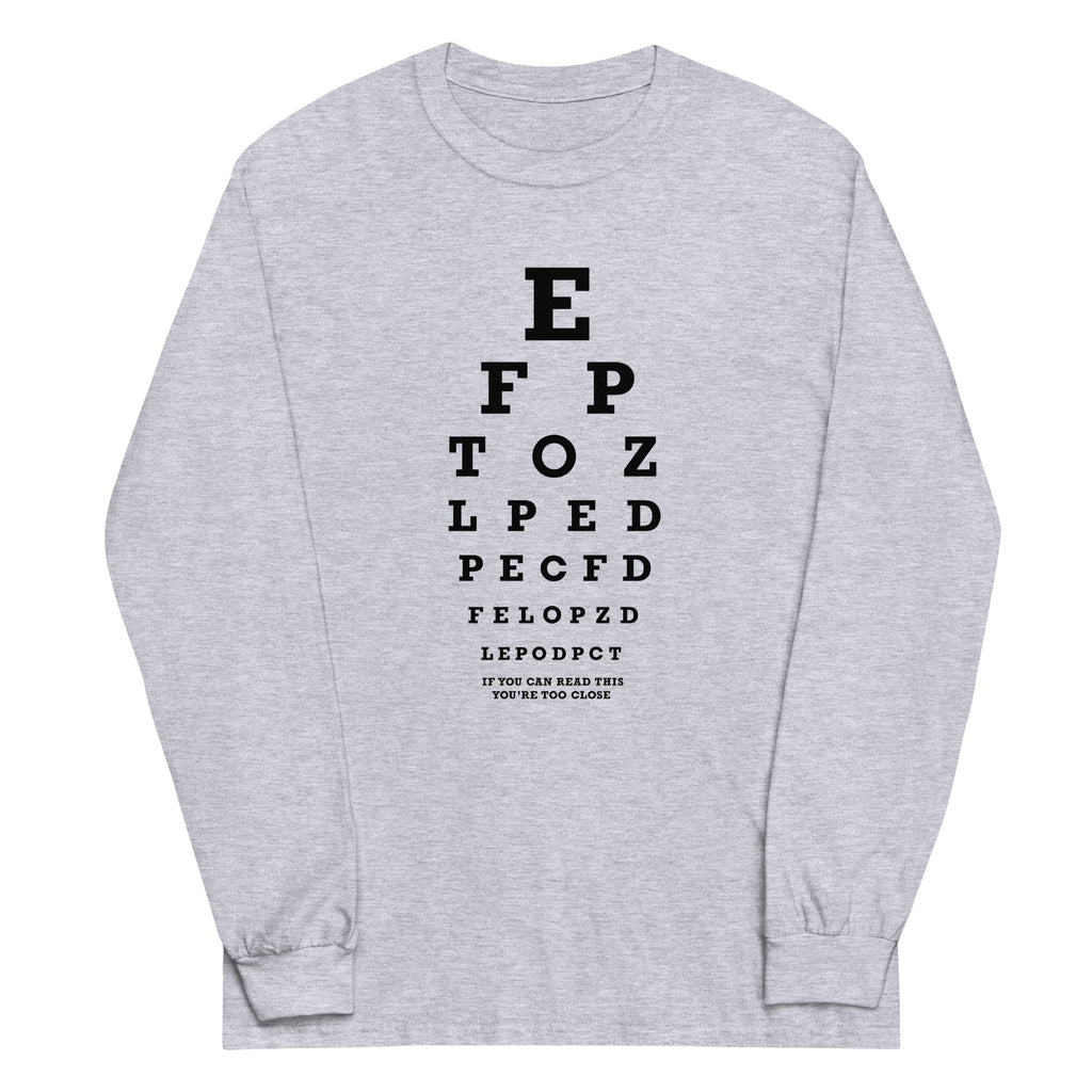 Too Close Eye Chart Unisex