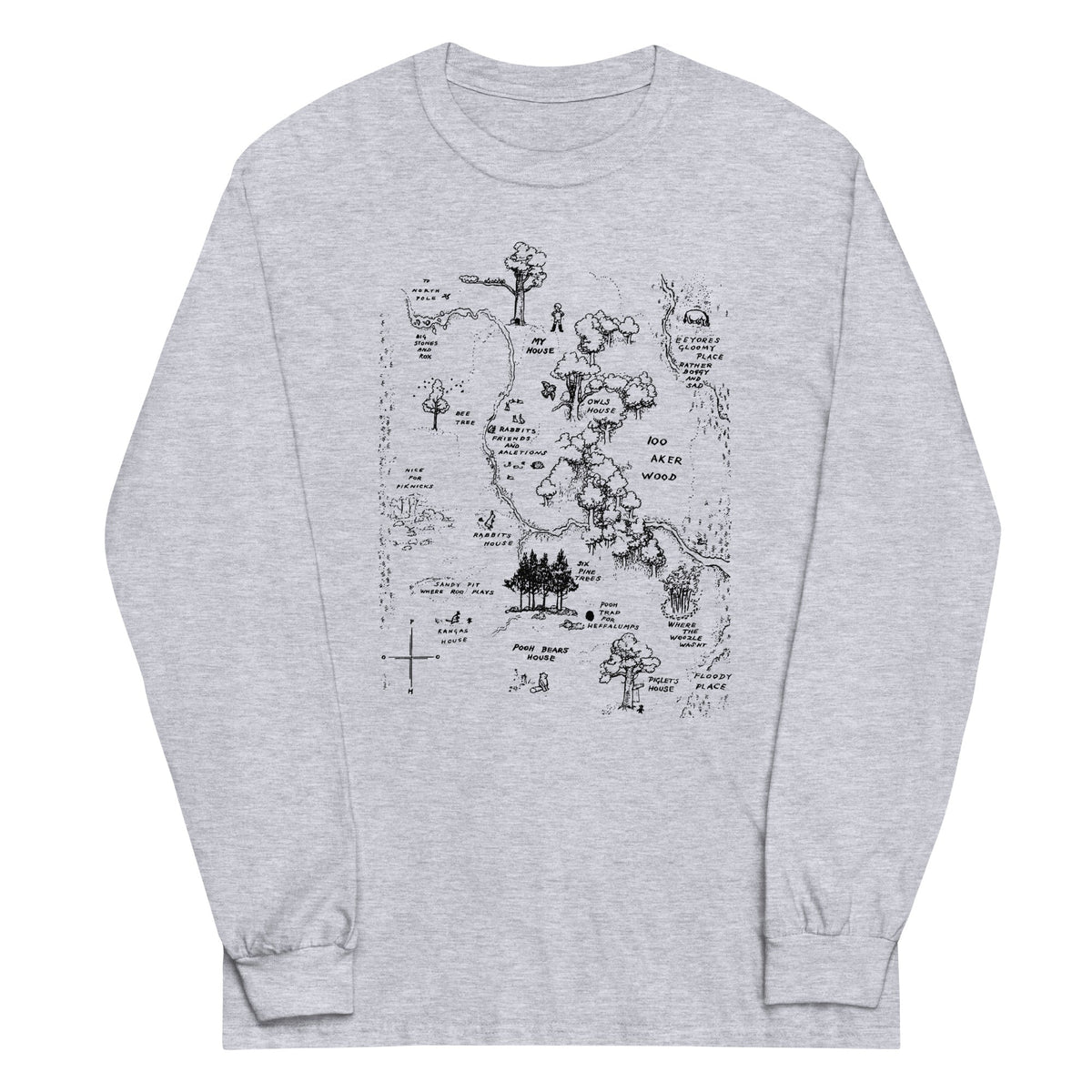 100 Acre Map Unisex