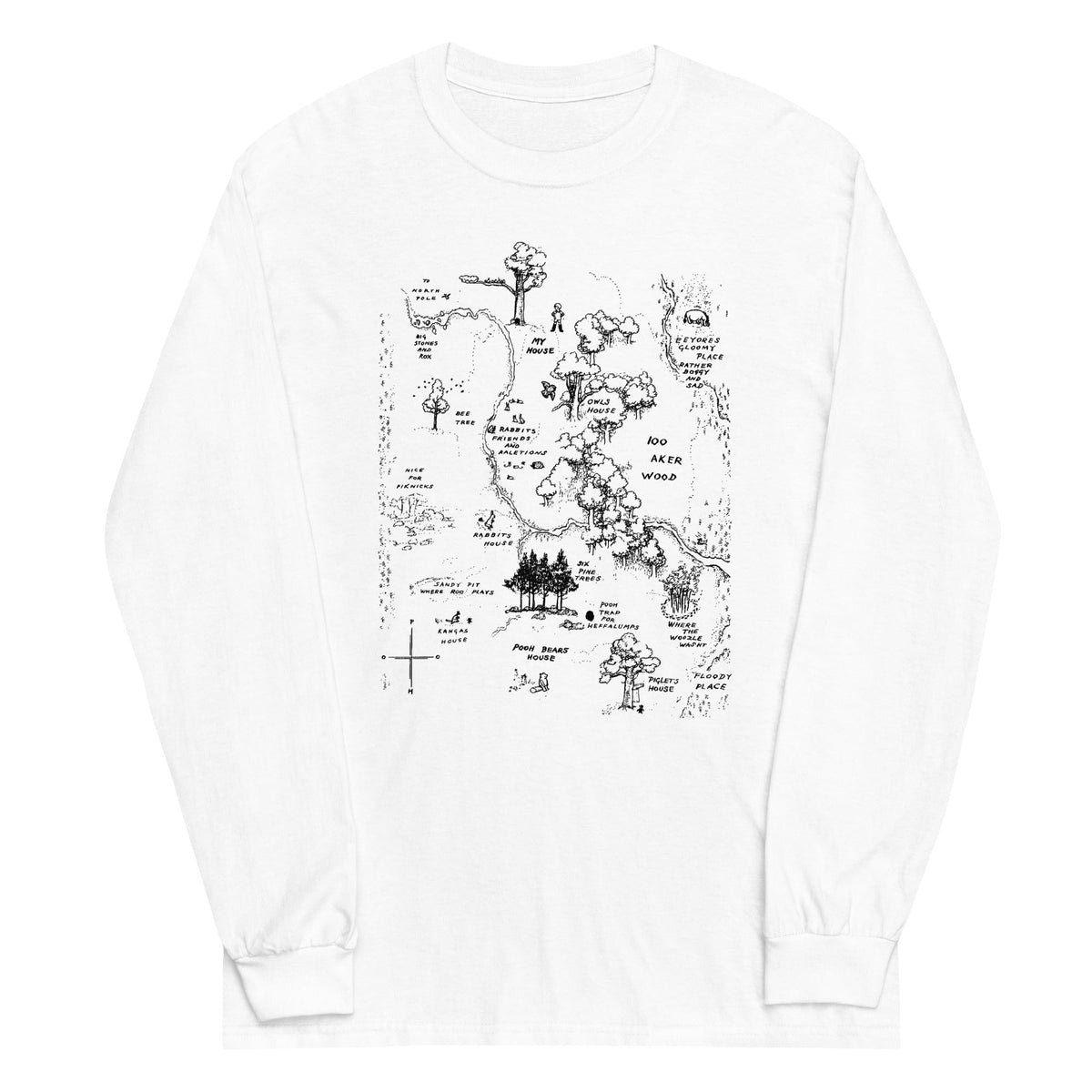 100 Acre Map Unisex