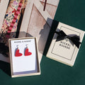 Mini Heart Leather Earrings