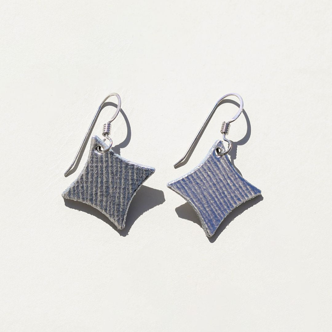 Mini Sparkle Leather Earrings