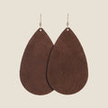 Mocha Suede Teardrops