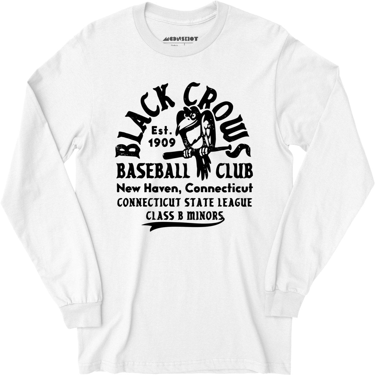 New Haven Black Crows - Connecticut - Vintage Defunct Baseball Teams - Long Sleeve