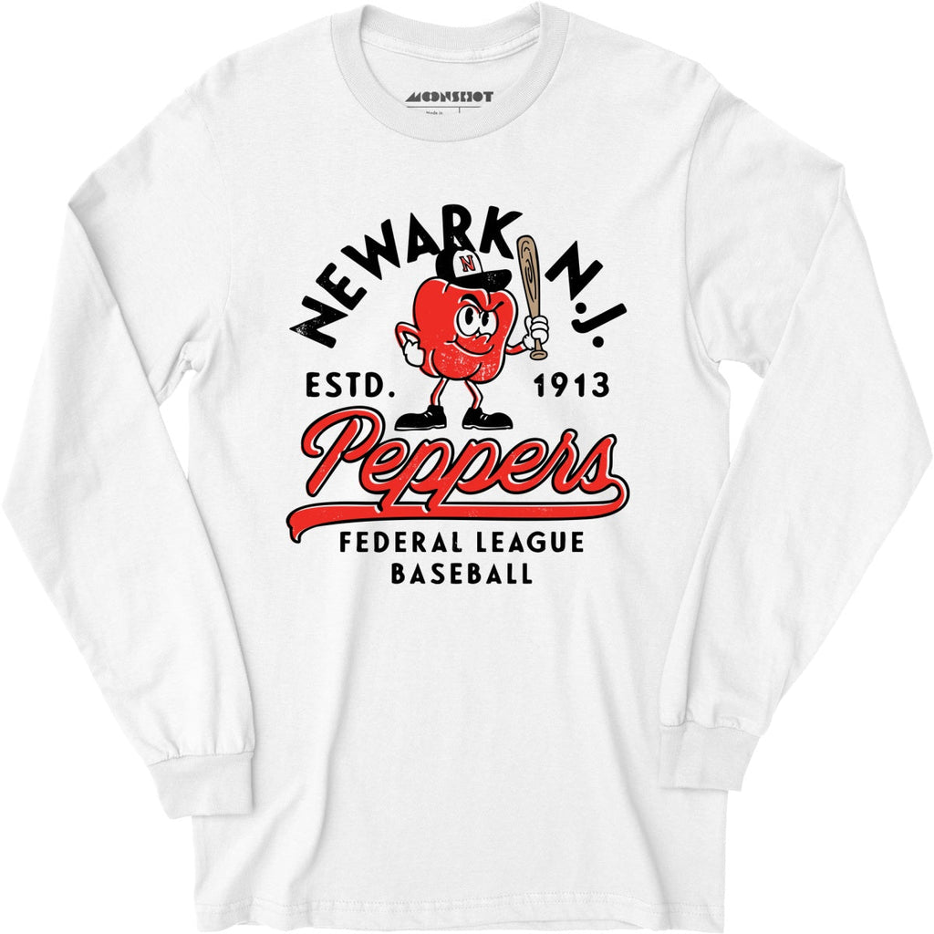 Newark Peppers - New Jersey - Vintage Defunct Baseball Teams - Long Sleeve