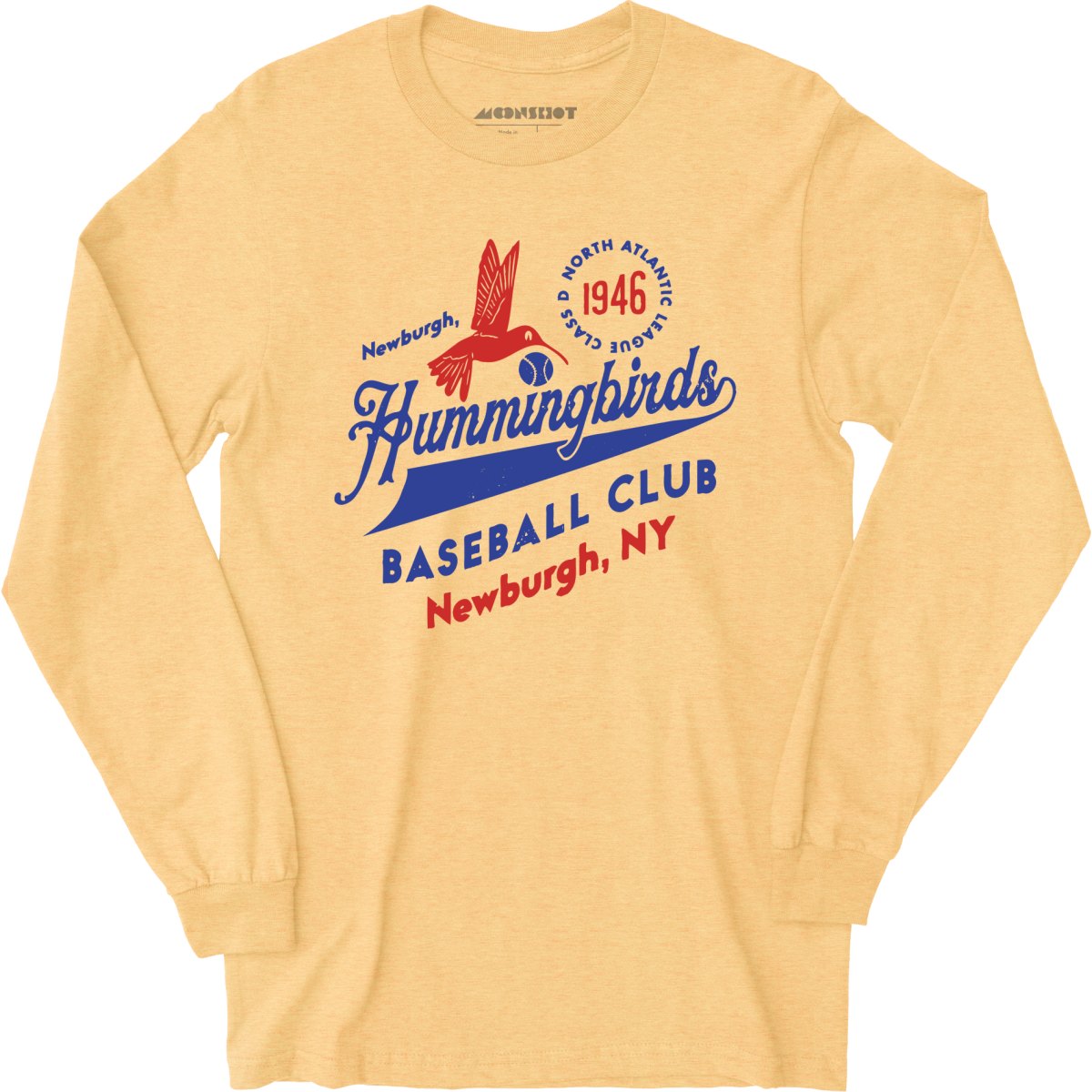 Newburgh Hummingbirds - New York - Vintage Defunct Baseball Teams - Long Sleeve
