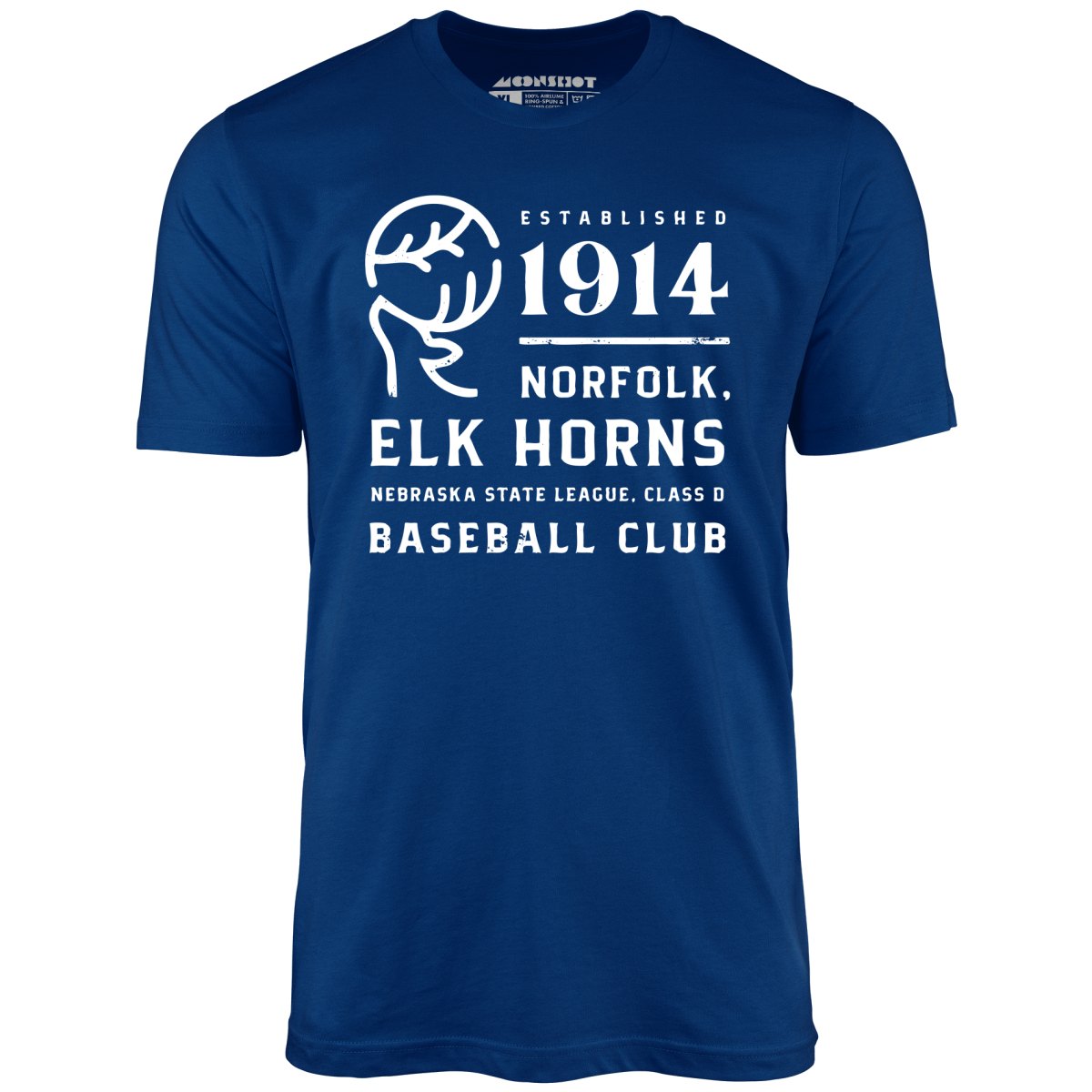 Norfolk Elk Horns - Nebraska - Vintage Defunct Baseball Teams - Unisex
