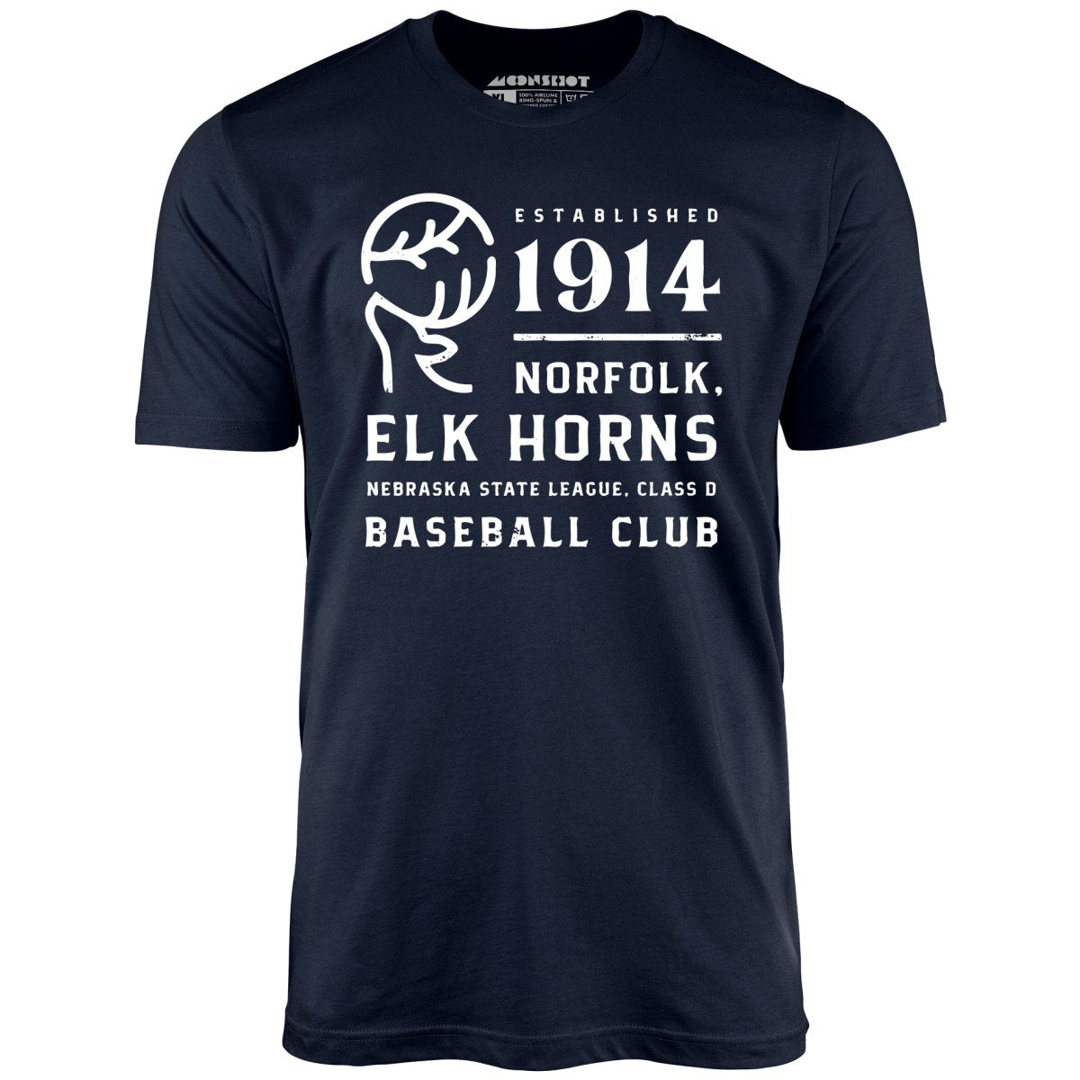 Norfolk Elk Horns - Nebraska - Vintage Defunct Baseball Teams - Unisex
