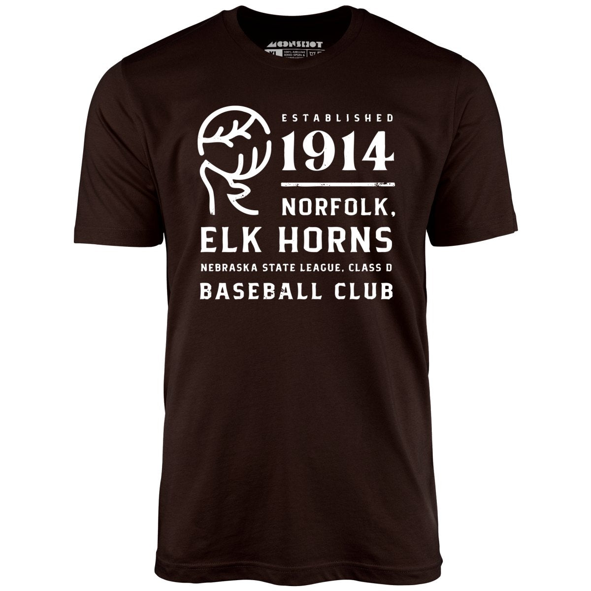 Norfolk Elk Horns - Nebraska - Vintage Defunct Baseball Teams - Unisex
