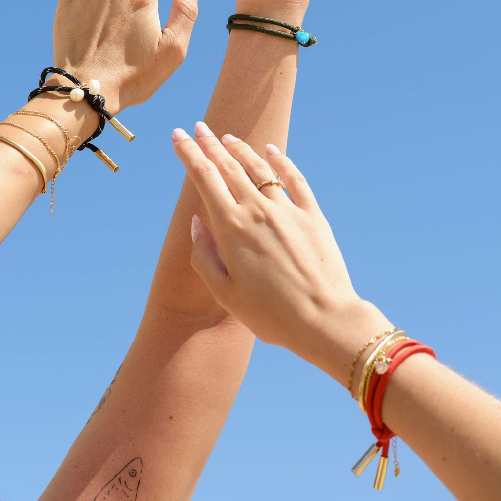 Orange Cord Bracelet
