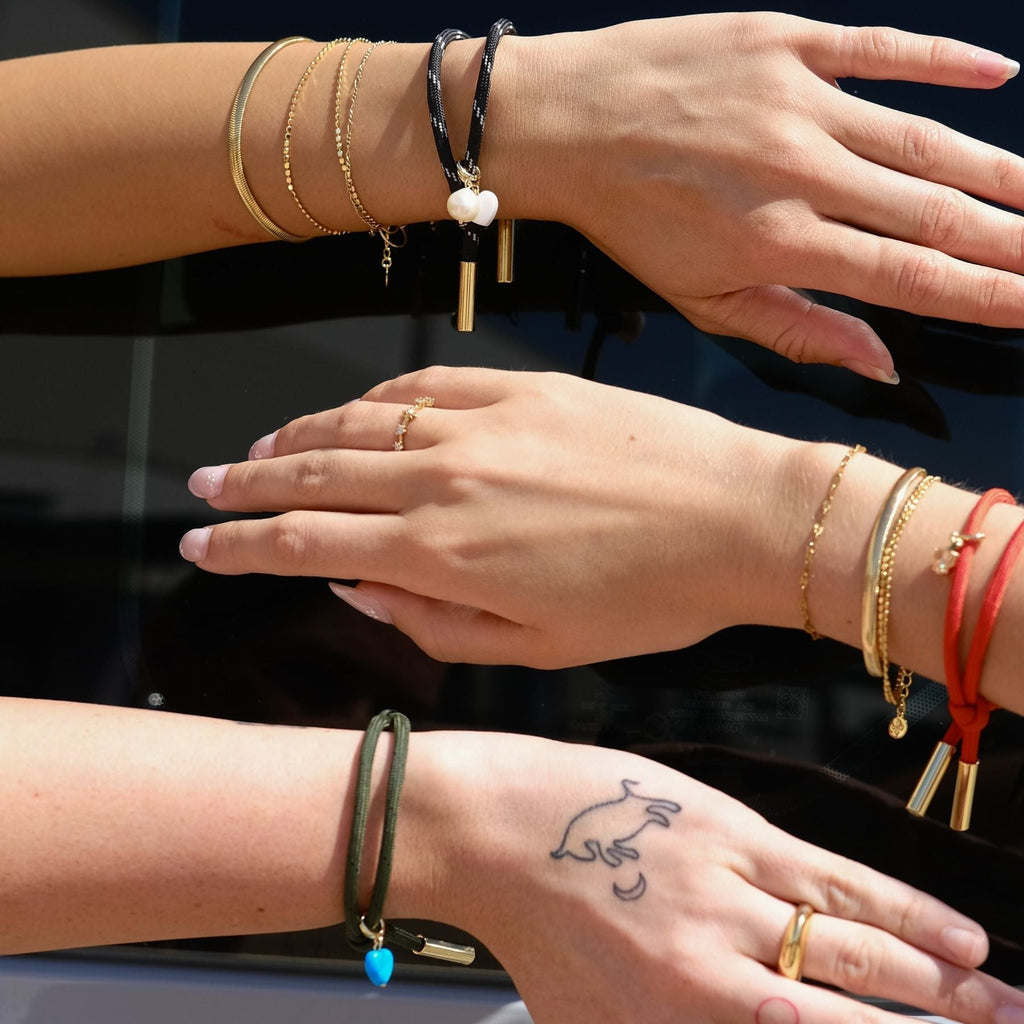 Orange Cord Bracelet