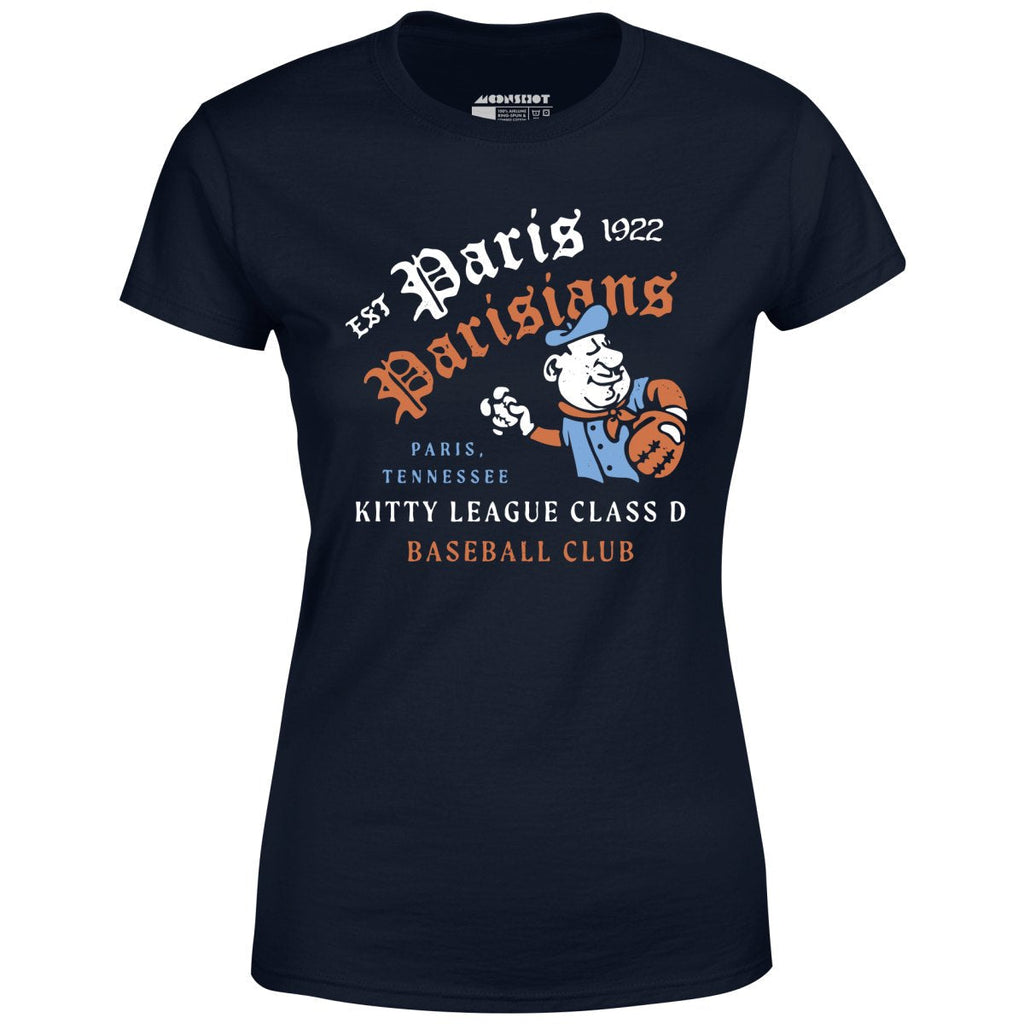 Paris Parisians - Tennessee - Vintage Defunct Baseball Teams - Women's