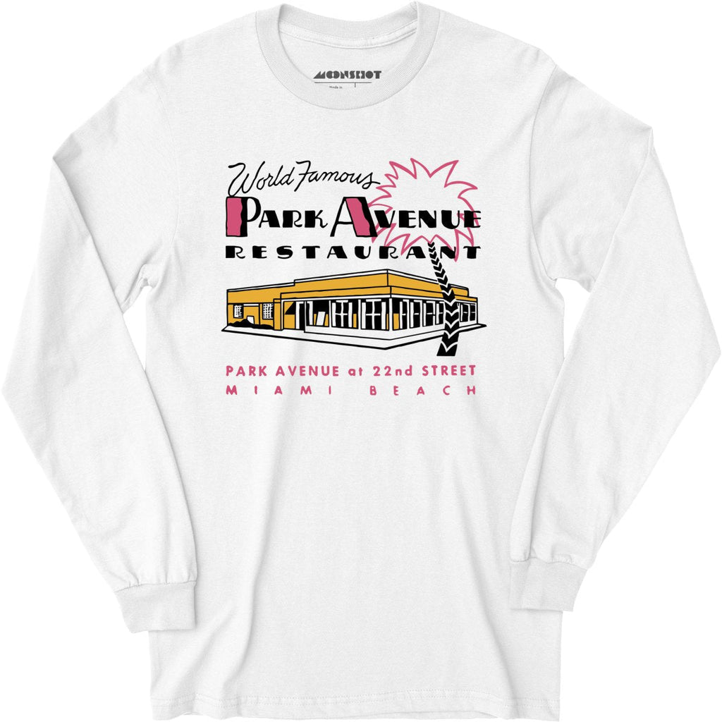Park Avenue - Miami Beach, FL - Vintage Restaurant - Long Sleeve