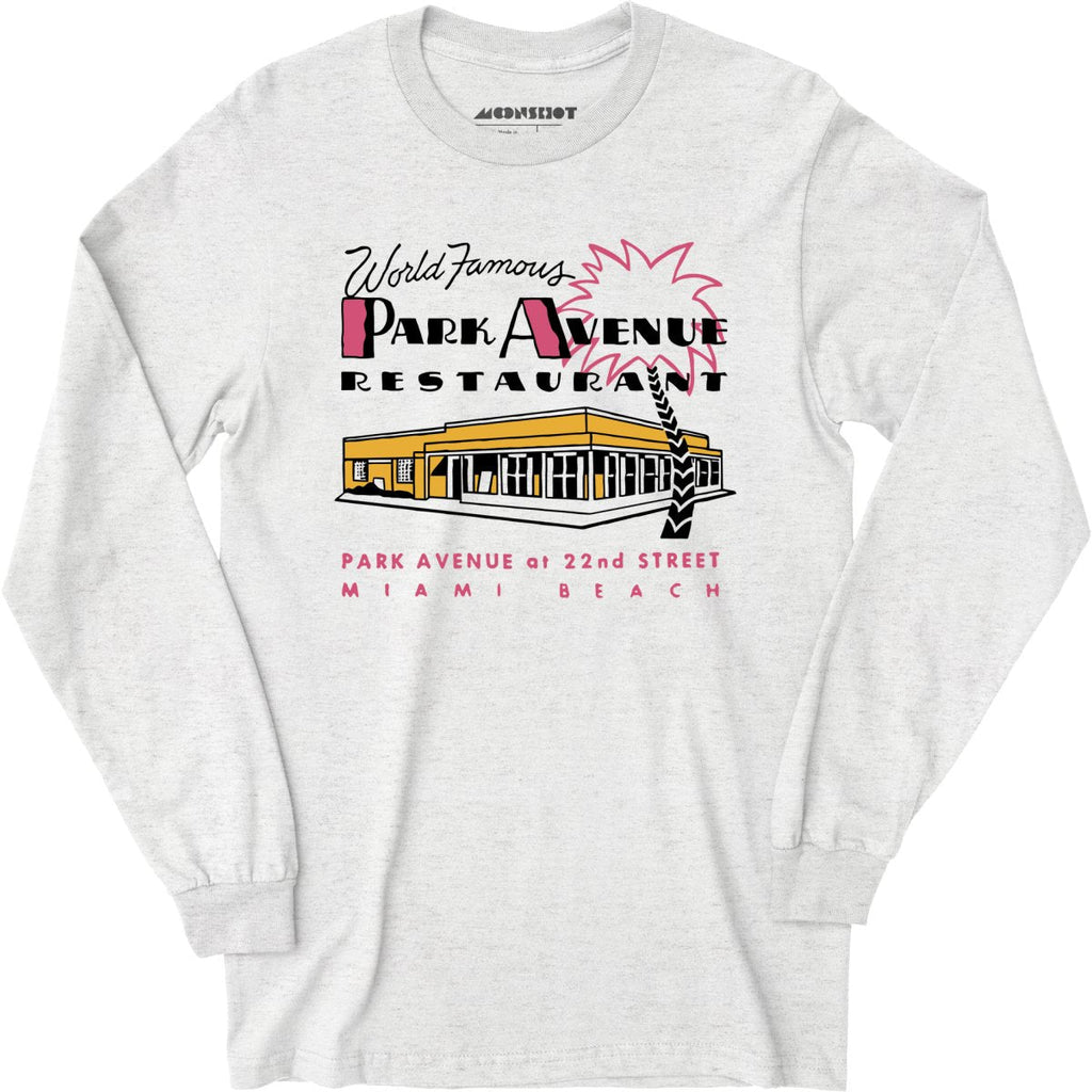 Park Avenue - Miami Beach, FL - Vintage Restaurant - Long Sleeve
