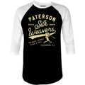 Paterson Silk Weavers - New Jersey - Vintage Defunct Baseball Teams - 3/4 Sleeve Raglan