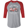Pee Wee's Bicycle Tours - 3/4 Sleeve Raglan