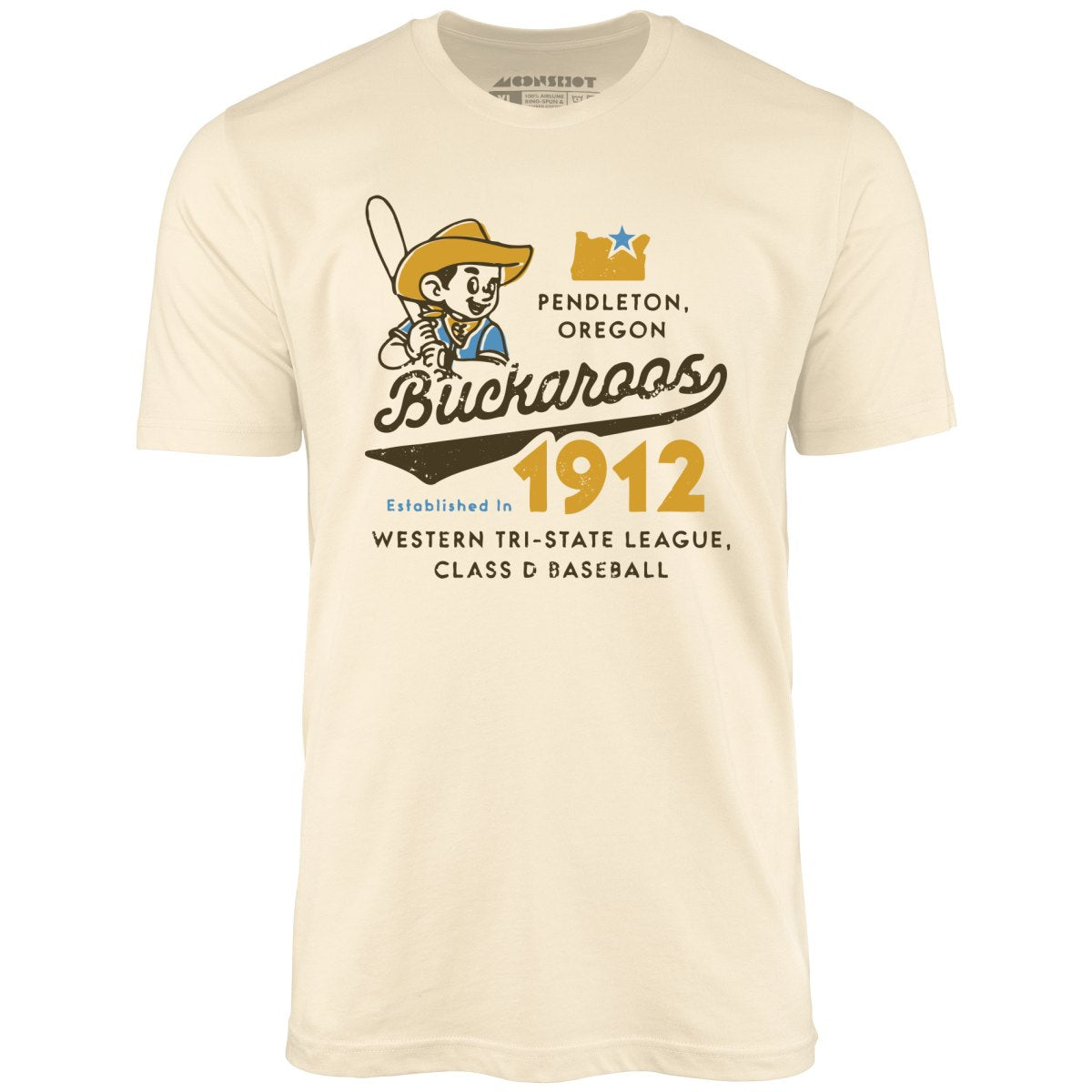 Pendleton Buckaroos - Oregon - Vintage Defunct Baseball Teams - Unisex