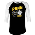 Penn Bowling Center - Warren, PA - Vintage Bowling Alley - 3/4 Sleeve Raglan