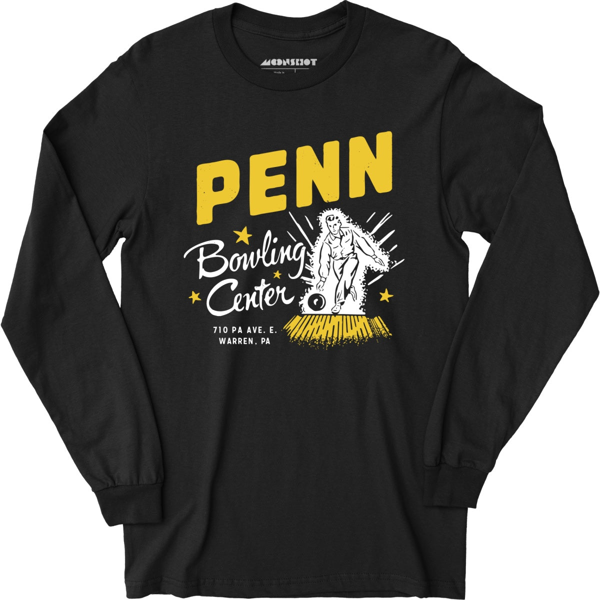 Penn Bowling Center - Warren, PA - Vintage Bowling Alley - Long Sleeve