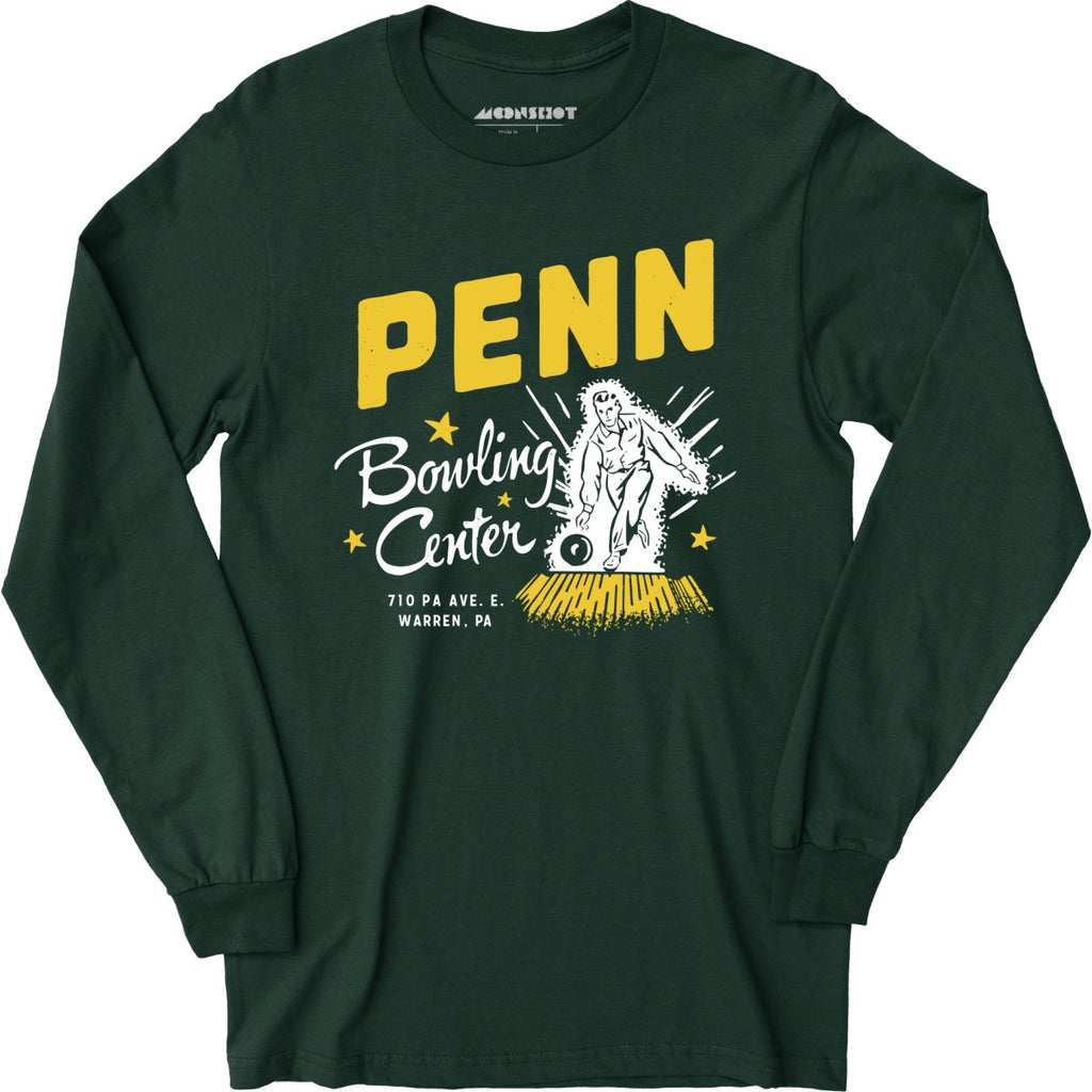 Penn Bowling Center - Warren, PA - Vintage Bowling Alley - Long Sleeve